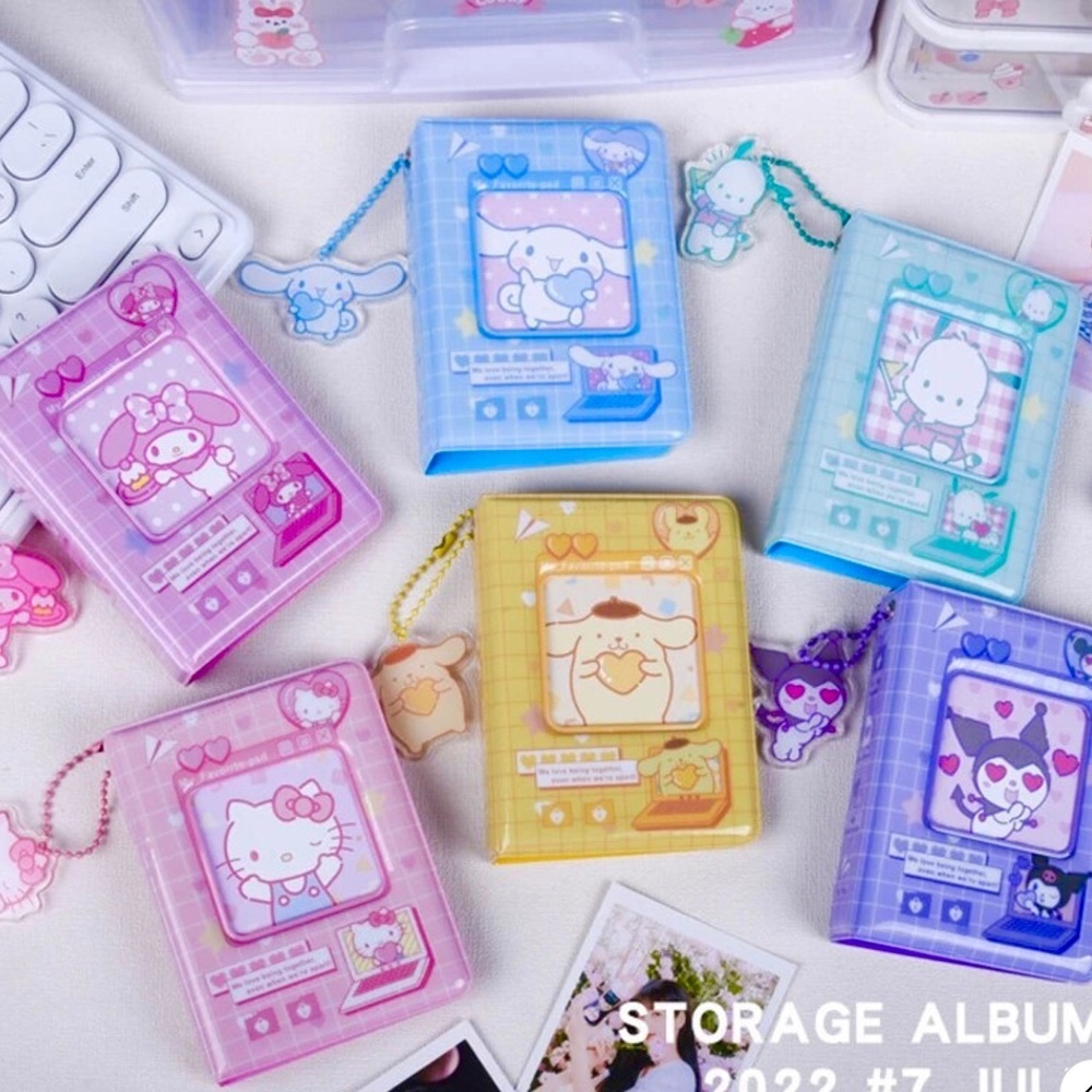 Hello Kitty or Kuromi Small Photo Book / Album 40 Clear Sheets